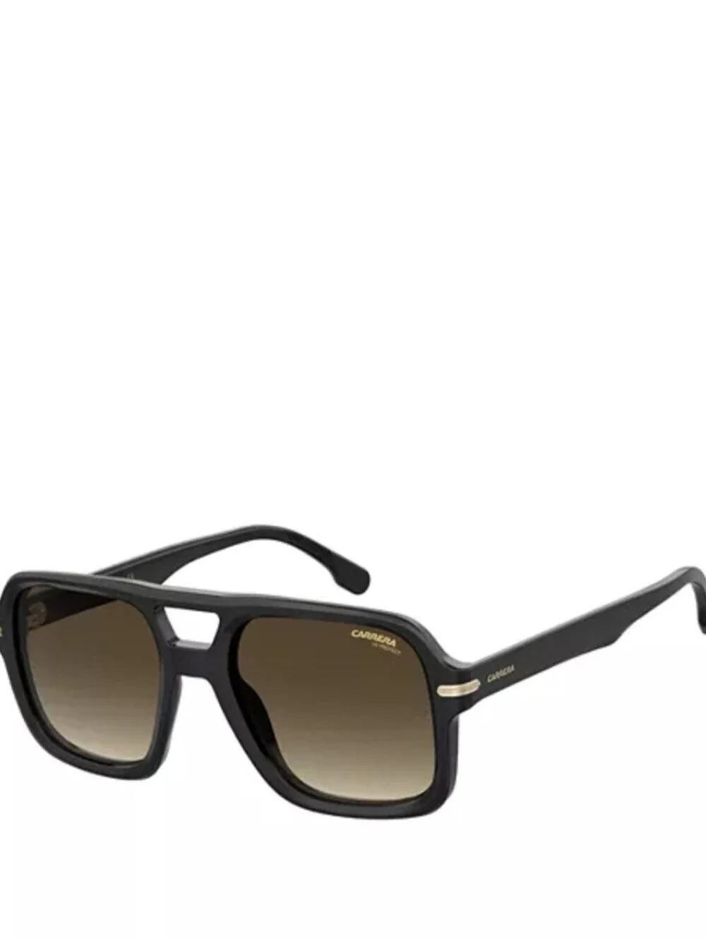 Carrera 317/S 807/HA Black/ Brown Squared Aviator Sunglasses